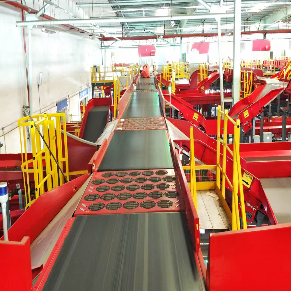 LUHUI Handler Machine Swivel Wheel Sorting Letter Parcel Logistics Electric Sorter Conveyors Wheel Modular Conveyor