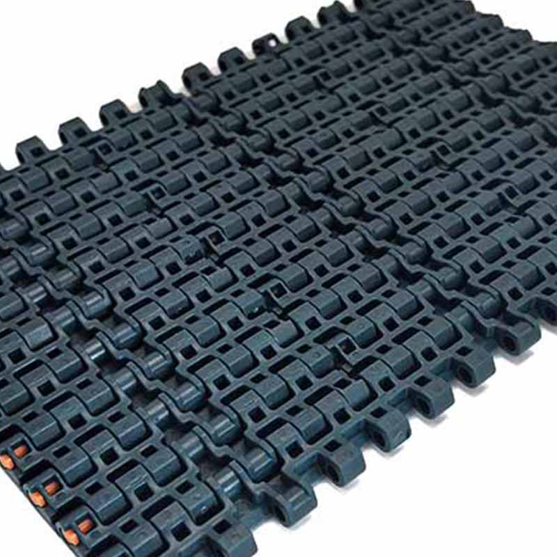 Durable Plastic Conveyor Chain for Food Beverage Carton Packaging Flush Grid Flat Top Spiral Perforated, Flexible High-Performance Conveyor Modular Belt