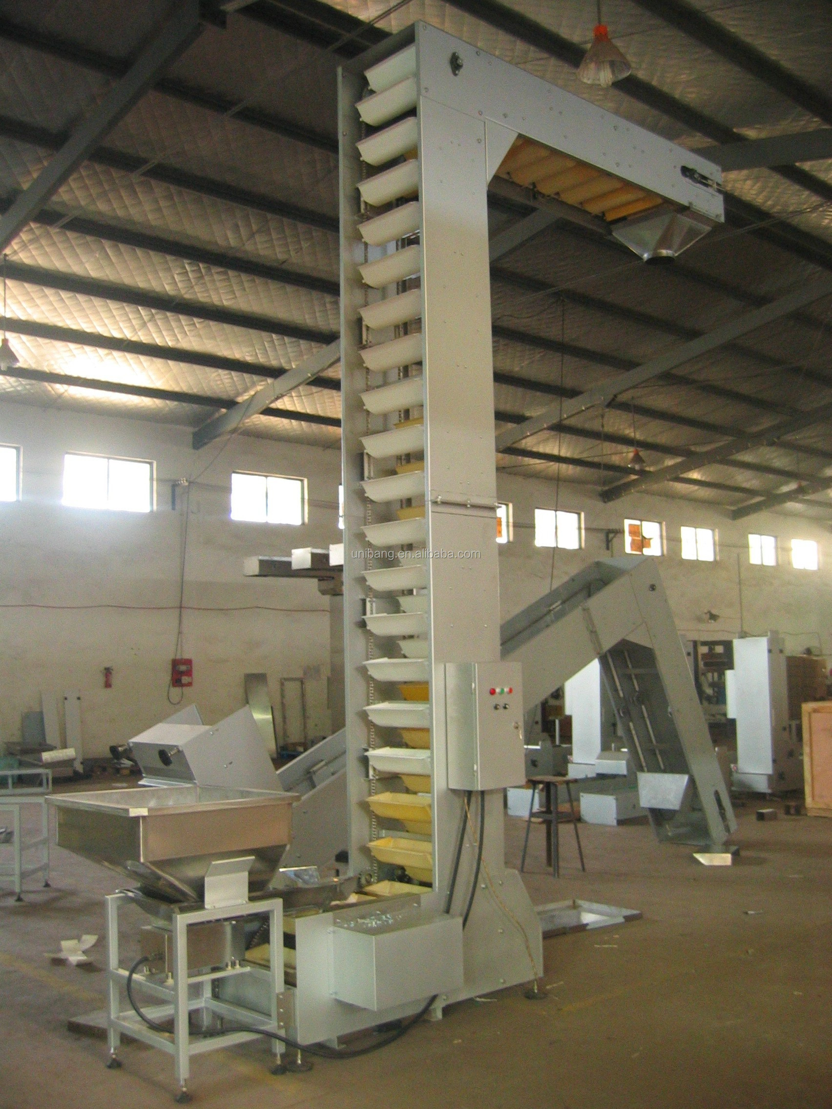 Stainless Steel Bucket Horizontal Conveyor Z Type Food Grade Elevator For Snacks Factory Price New Adjustable Anti-Static