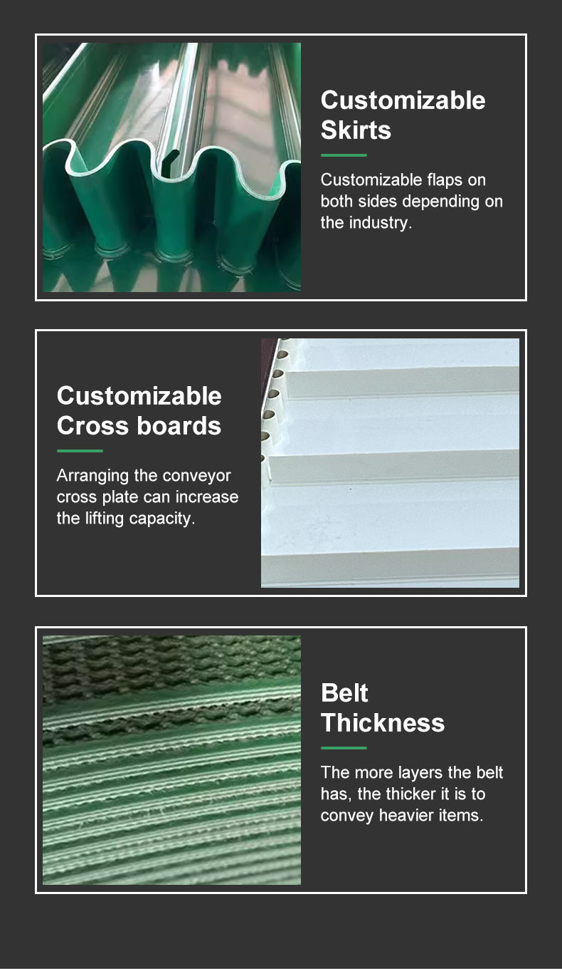 Industrial Restaurant Automated Tripper Belt Conveyor Zero Pressure Accumulation Flat Tracking Conveyors Food-Grade Conveyor
