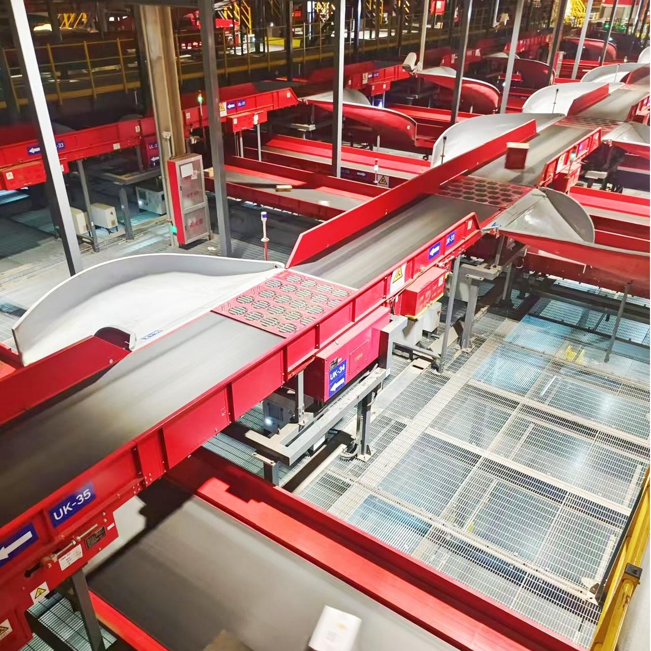 Luhui Sorting Parcel Belt Letter Handler Machine Modular Conveyor Wheel Sorter Package Conveyors Logistics Equipment