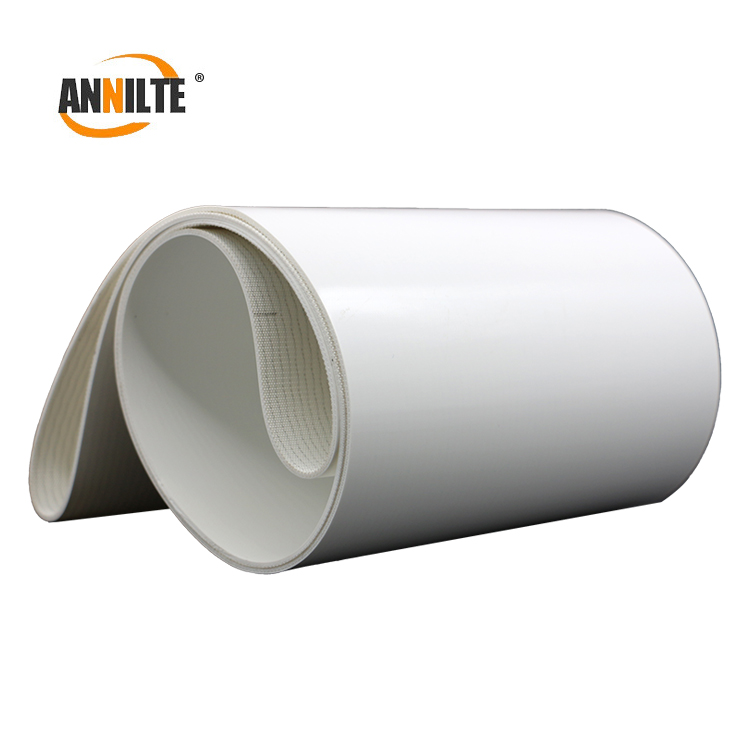 Annilte PU Conveyor Belt Manufacturer White Food Grade Polyurethane Conveyor Belt for Food Industry