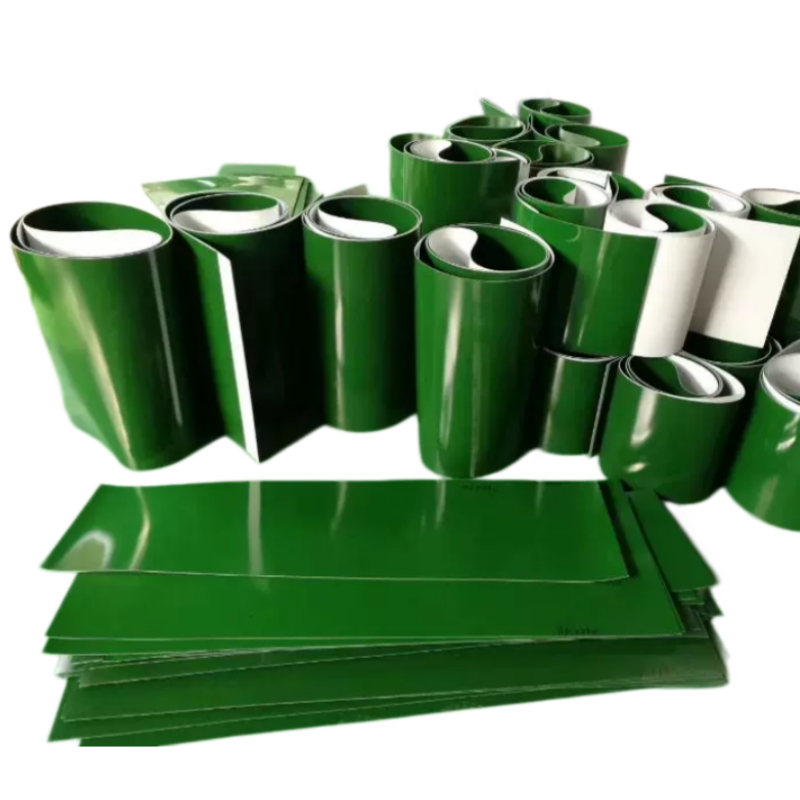 China-made High-quality PVC/PU Flat Conveyor Belts for the Food Processing Industry