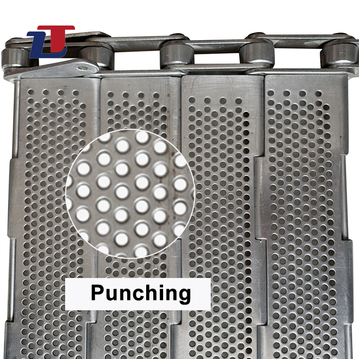 Heavy Duty High Load Capacity Impact Resistant Heavy Material Transport Stainless Steel Plate Link Conveyor Belt For Pallet Box