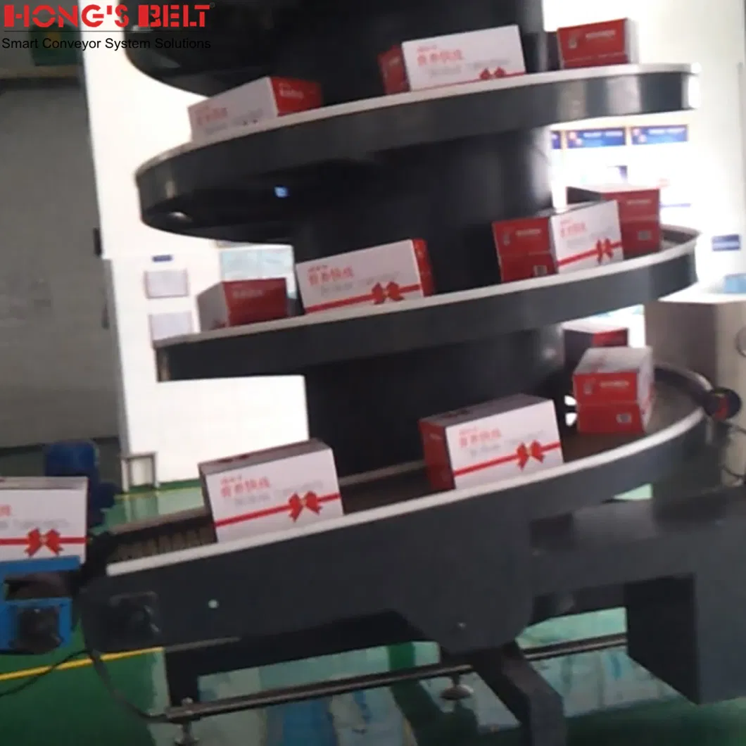 Hongsbelt Flat Top Plastic Conveyor Modular Chain Belt for Spiral Conveyors