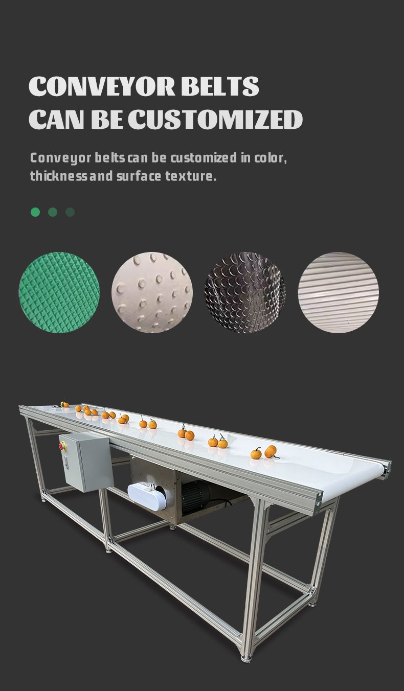Industrial Restaurant Automated Tripper Belt Conveyor Zero Pressure Accumulation Flat Tracking Conveyors Food-Grade Conveyor