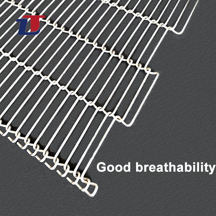 Highly Breathable Metal Conveyor Belt 304 Chocolate Coated Stainless Steel Conveyor Belt