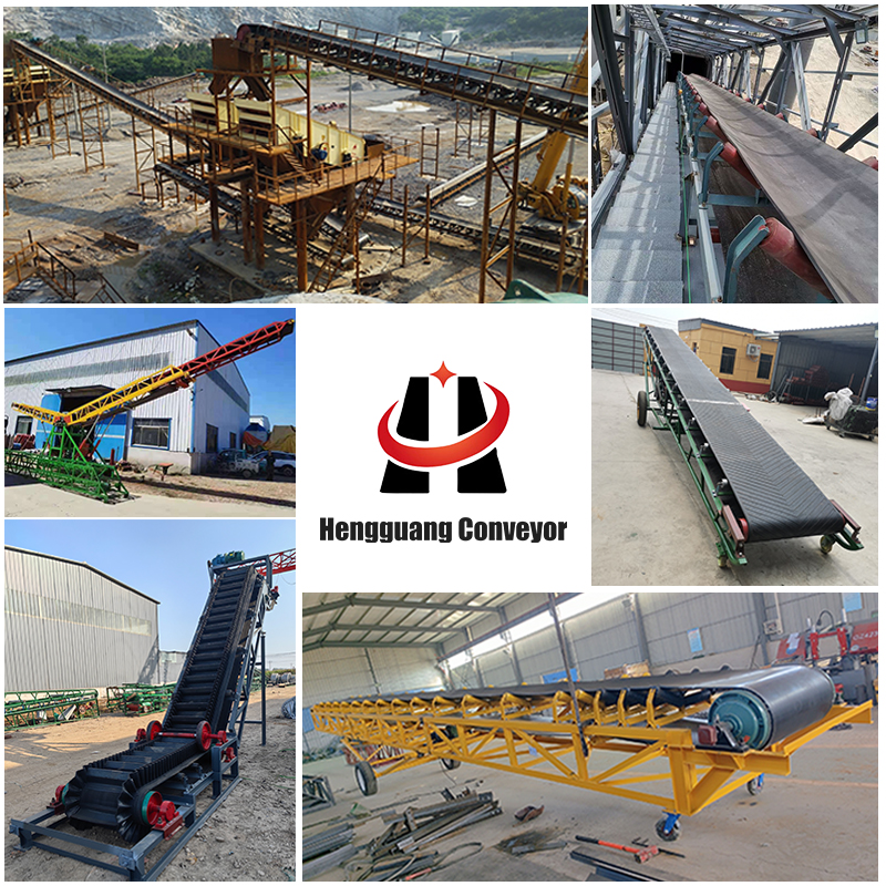 Mining Quarry Heavy Duty Mobile Belt Conveyor For Stone Crushing Plant Line CE Marked