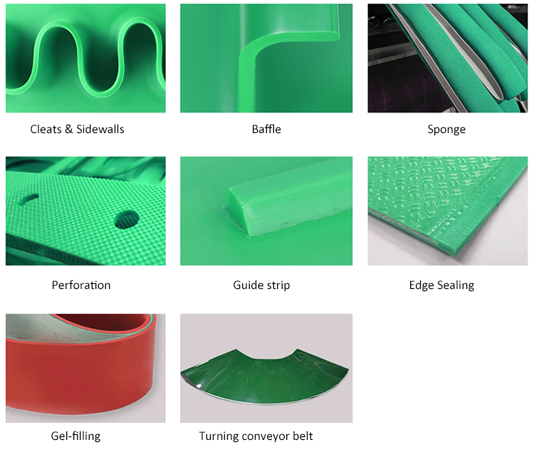 Food Grade Polyurethane PU Conveyor Belts for Food Industry