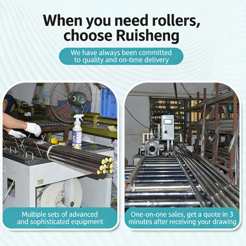 New Stainless Steel Carbon Steel Driven Roller Conveyor Belt Rubber-Coated Rollers 1 Year Warranty Food Grade