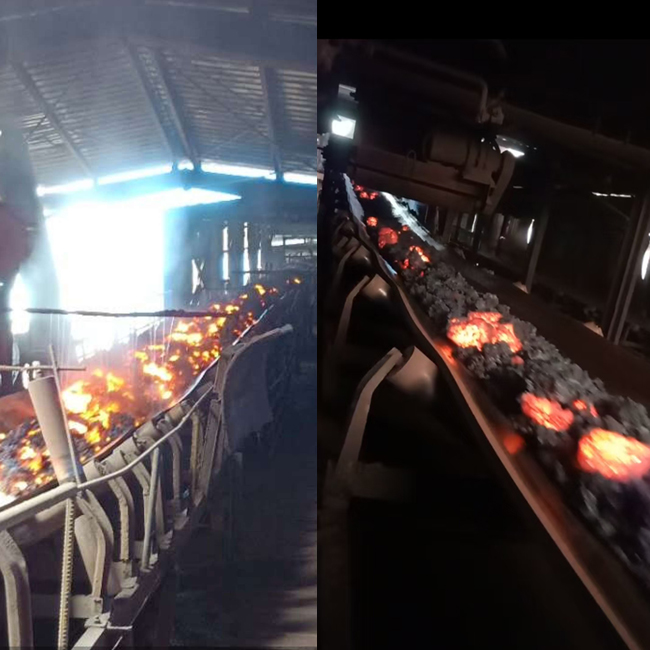 Heat-Resistant High Temperature Burn-Resistant EPDM Rubber Ablation-Resistant Scald-Resistant Anti-Bacterial Conveyor Belt