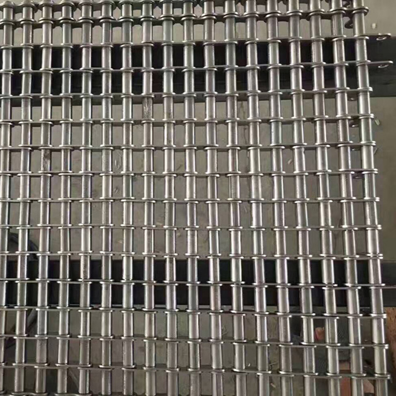 Food Grade 304 Stainless Steel Chain Link Spiral Wire Mesh Conveyor Belt