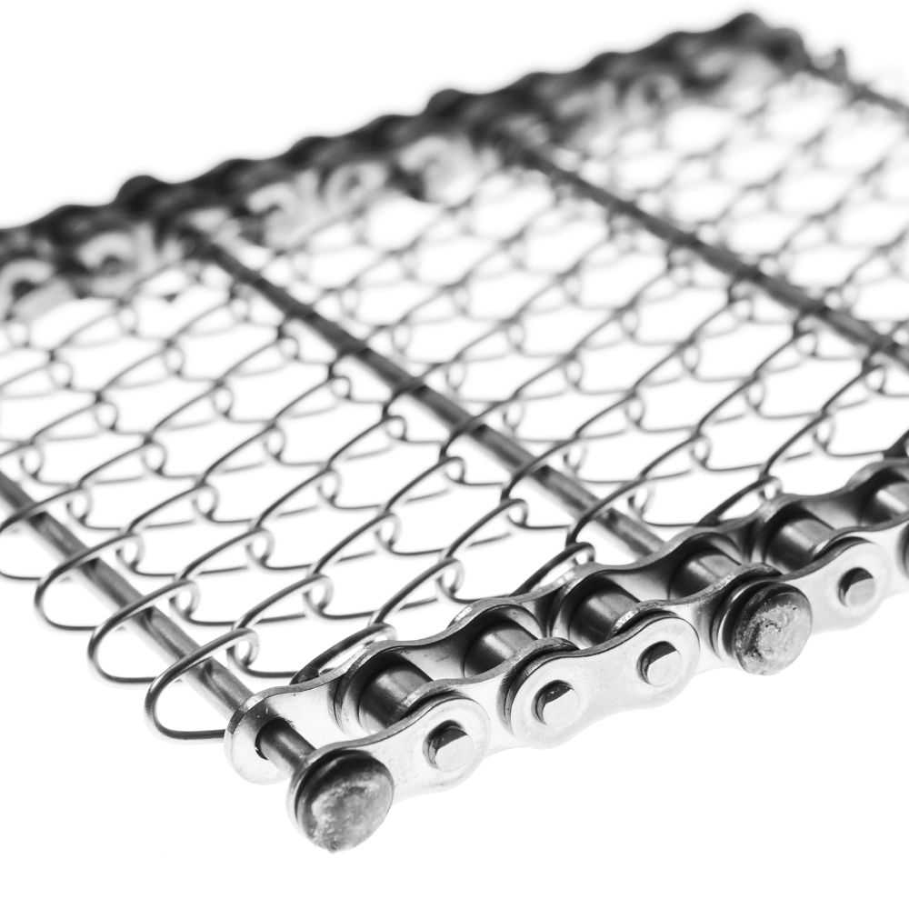 Stainless Steel Woven Knitted Wire Mesh Conveyor Belt Spiral Design High Temperature Corrosion Resistance Welding/Cutting