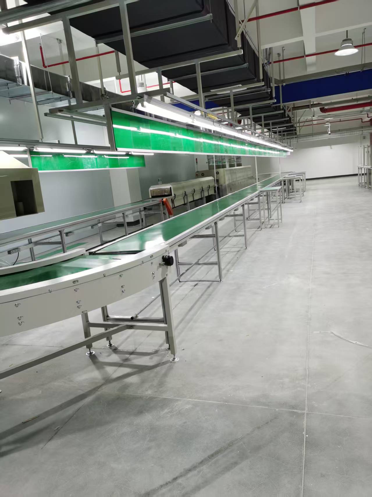 Hot Sale Efficient Green Food PVC PU Curved Turning Belt Conveyor New Condition for Manufacturing Plant Aluminium Rubber