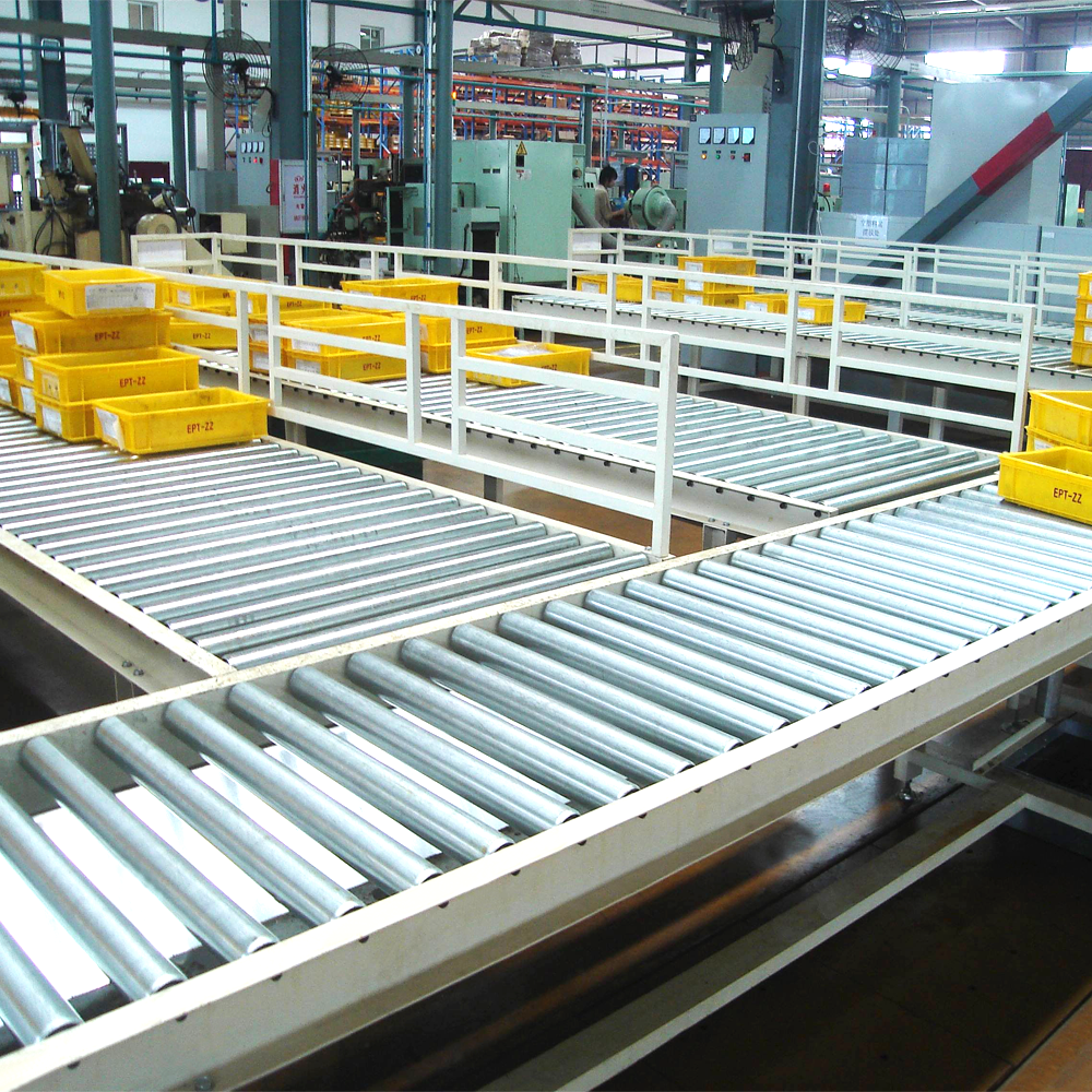 Heavy Duty Roller Conveyor Stainless Steel Roller Conveyor For Carton Box Warehouse Logistics