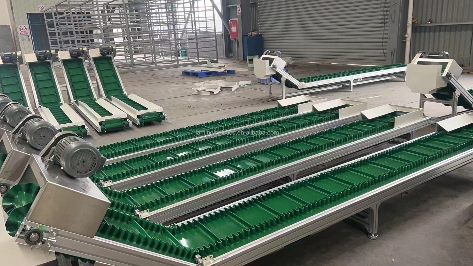 Incline Height Lifter Hopper PVC Conveyor Belt