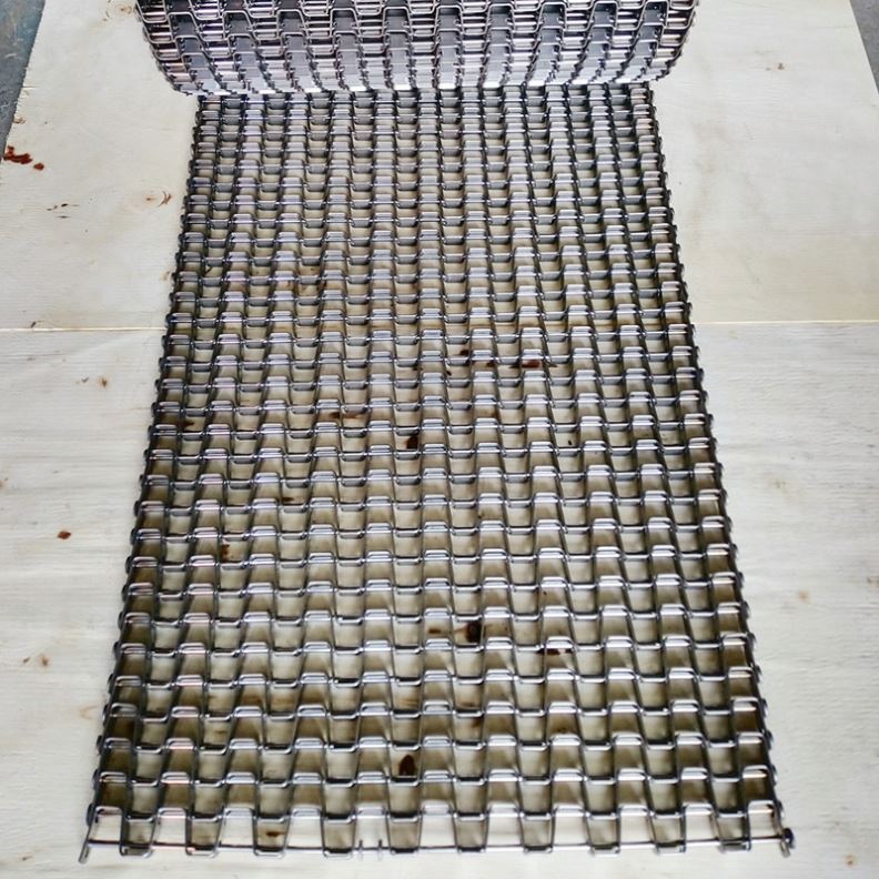 Certified Heat Resistant Spiral Weave Conveyor Belt for Continuous Furnace and Glass Ceramic Drying Industrial Applications