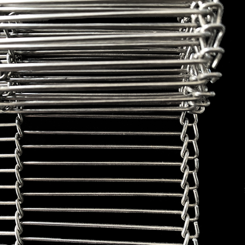 High Temperature Stainless Steel Sus304 Wire Mesh Belt Conveyor / Pizza Oven Wire Mesh Belt Conveyor