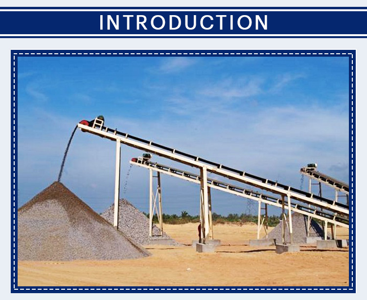 New Design Mine Rubber Belt Conveyor for Stone Crushing Line Factory Price