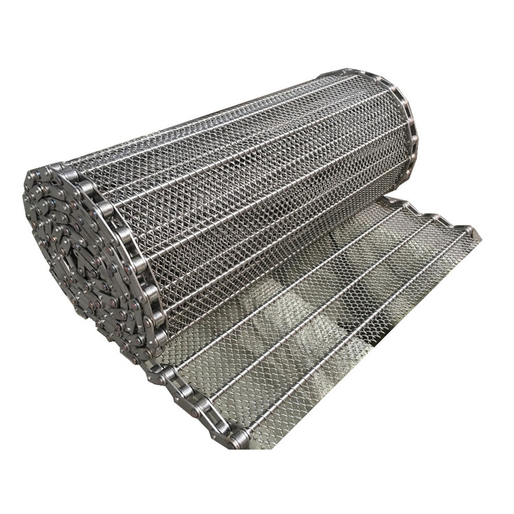 Customized 304 Stainless Steel Woven Wire Mesh Conveyor Belts for the Food Industry