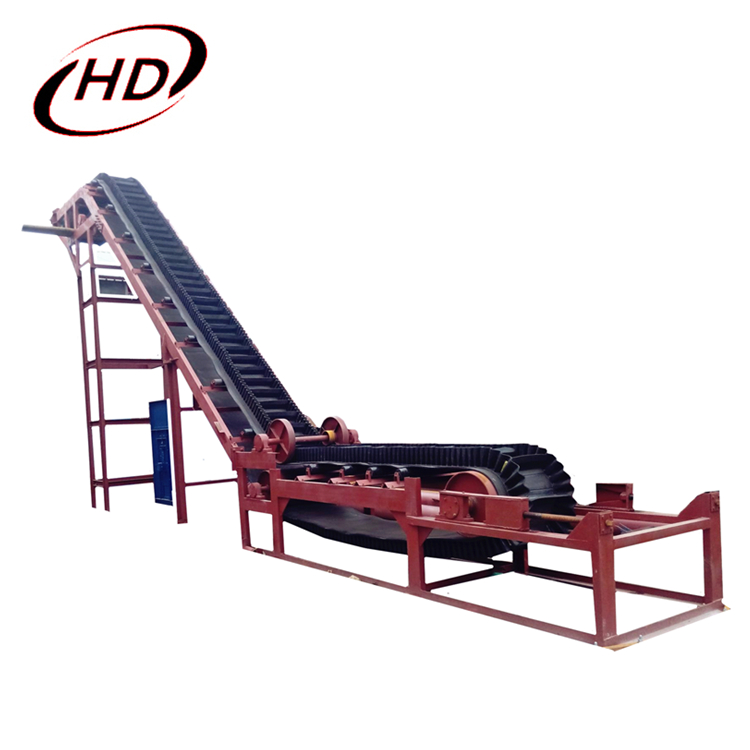 Customized Inclined Cleated Skirt Rubber Belt Conveyor for Bulk Material Handling