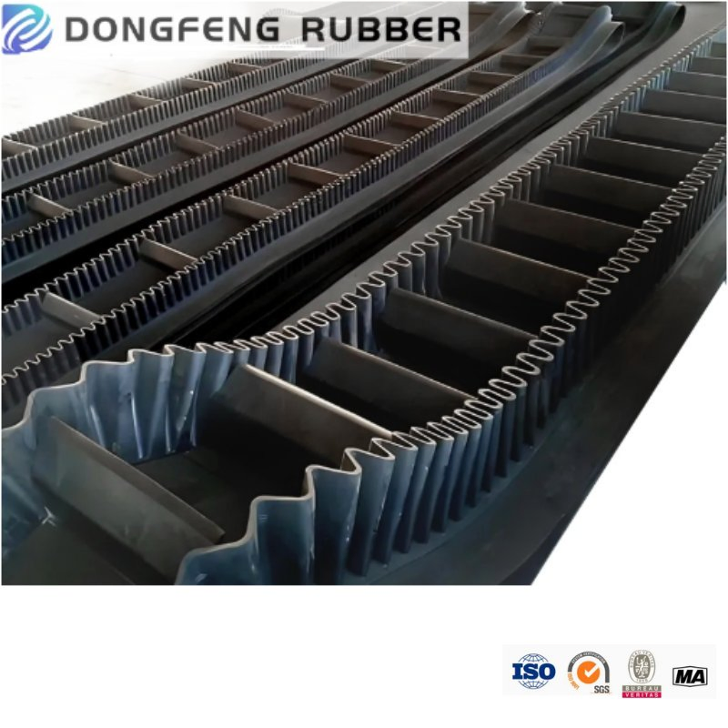 Heavy-Duty Rubber Sidewall Conveyor Belt for Mining Conveyor System