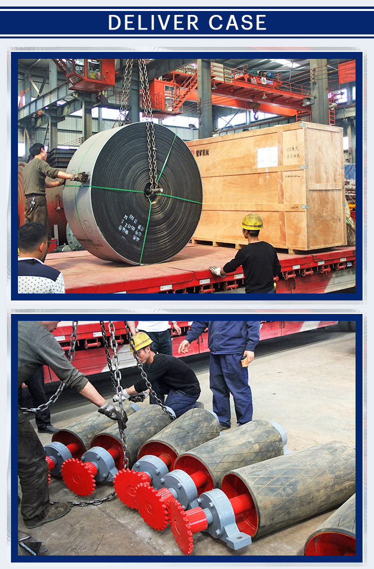 New Design Mine Rubber Belt Conveyor for Stone Crushing Line Factory Price