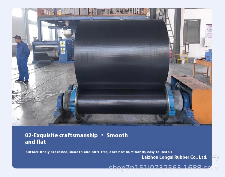Manufacturers Supply Oil- Acid- Alkali-resistant Rubber Conveyor Belt Wear-Resistant Ageing-Resistant for Climbing Applications