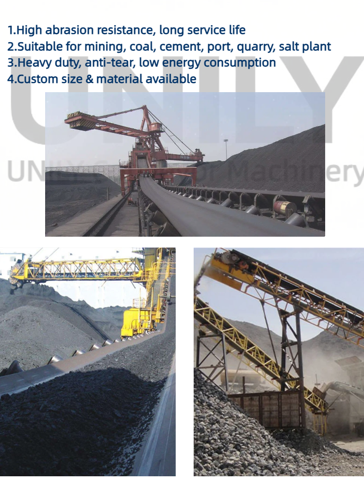 Custom Size Flame Retardant EP Conveyor Belt for Underground Coal Mining