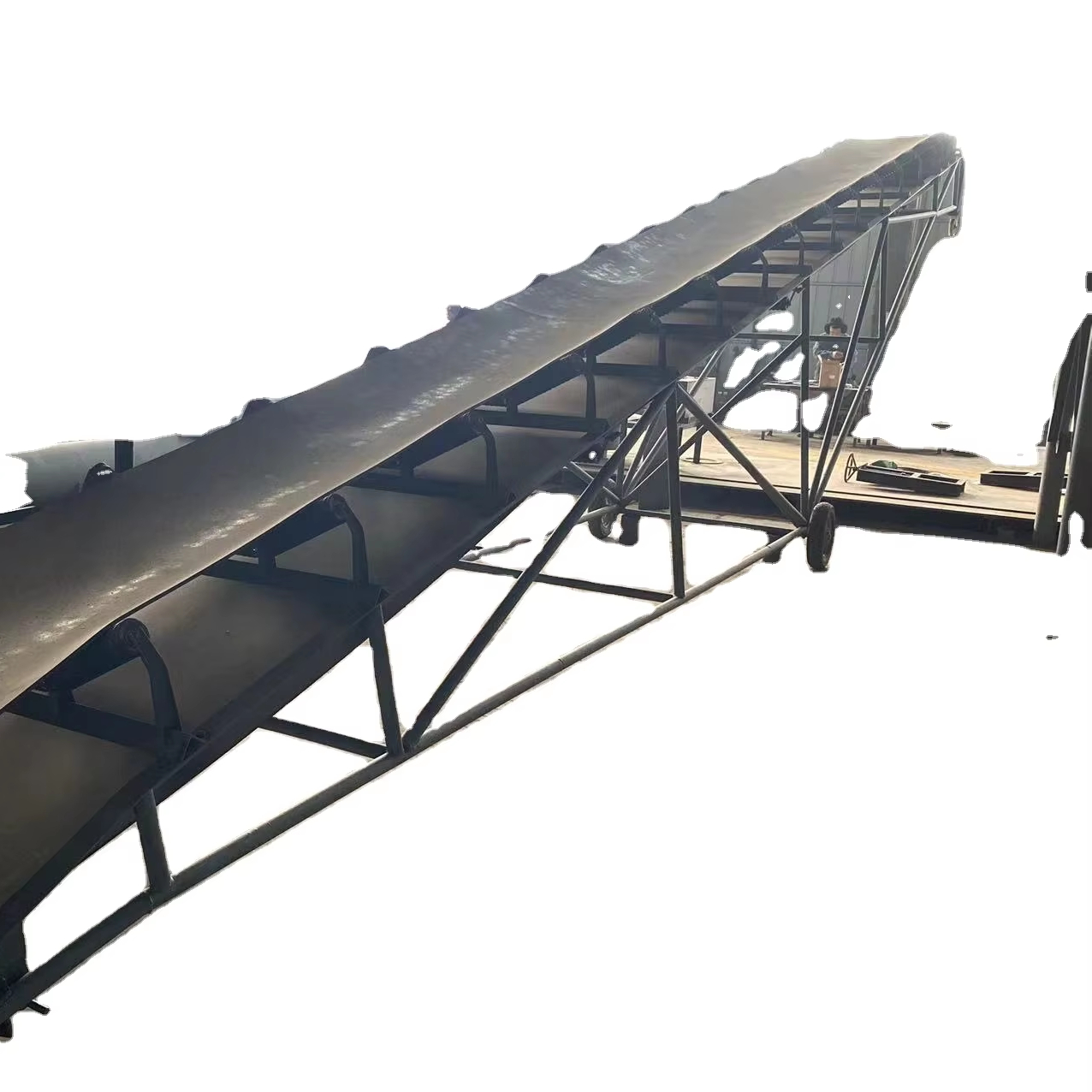 High Tensile Strength Industrial Conveyor Belt Stainless Steel Aluminum Alloy Heat/Oil/Abrasion Resistant Custom Length 10t/h