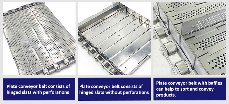 Metal Plate Link Conveyor Belt Types