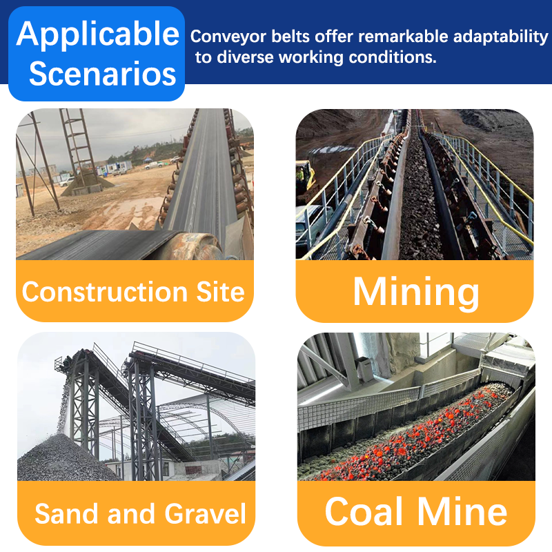 Industrial Grade Steel Cord Conveyor Belt with Heat Resistant Cover for Mining Industry