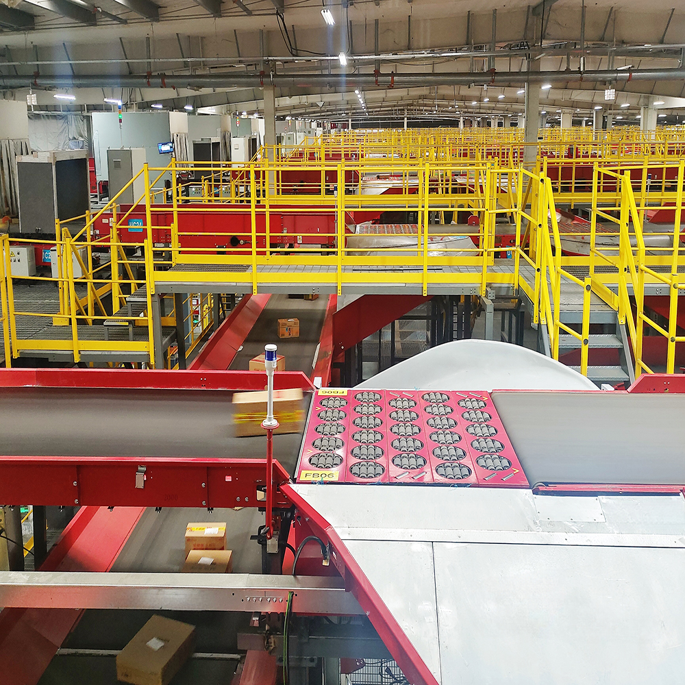 LUHUI Handler Machine Swivel Wheel Sorting Letter Parcel Logistics Electric Sorter Conveyors Wheel Modular Conveyor