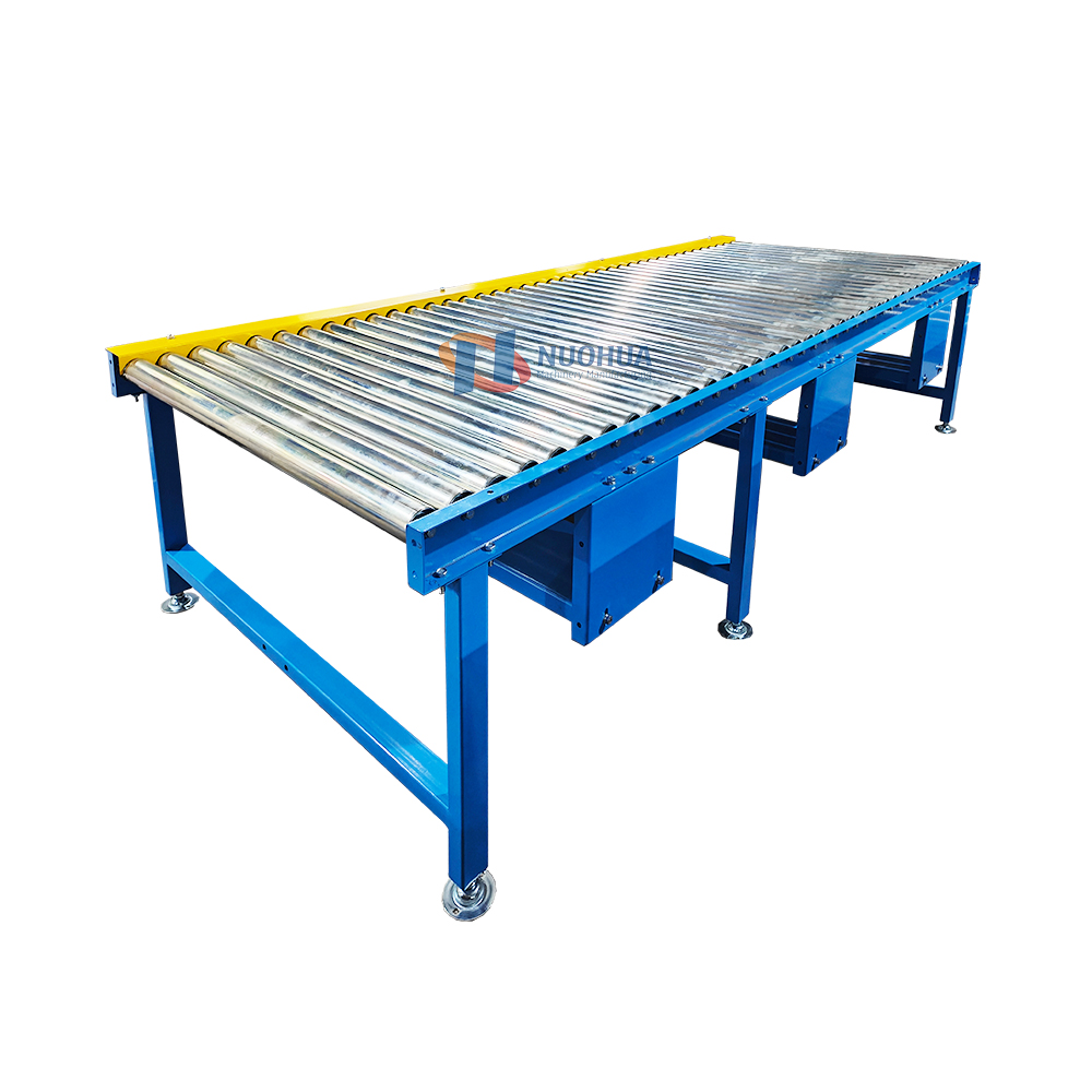 Roller Conveyor Chain Driven Material Conveying Equipment Motorized Powered Durable For Heavy Duty Assembly Line