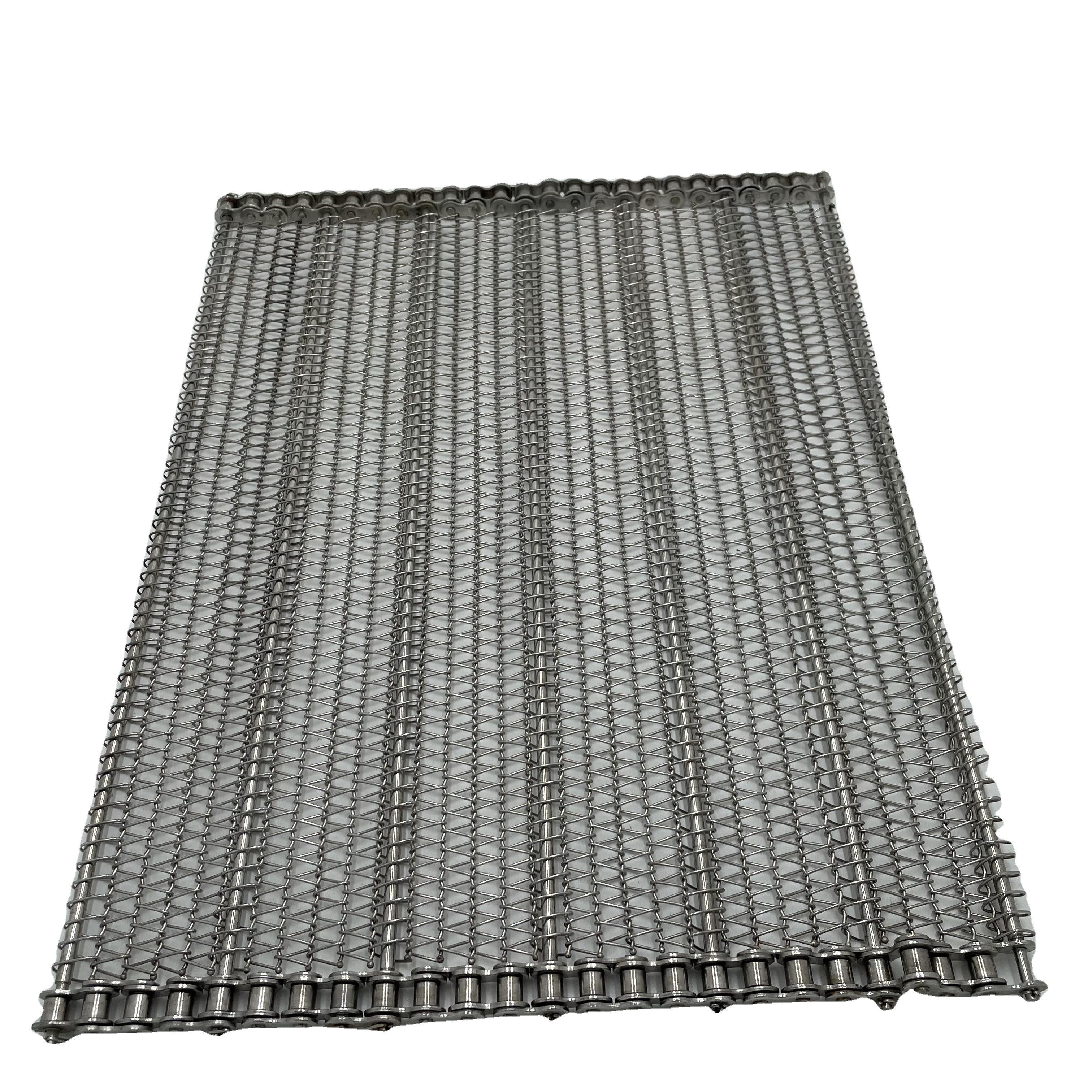 Factory Direct Sale SS 304 316 Stainless Steel Food Industrial Spiral Wire Mesh Conveyor Belt