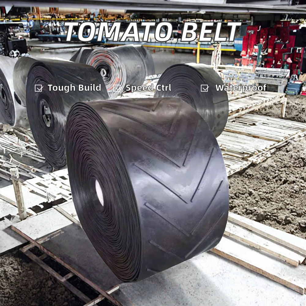 China-Made Water-Repellent Rubber Belt Conveyor Adjustable Speed PVC Stainless Steel Anti-Bacterial 10 Ton Load Capacity Fresh