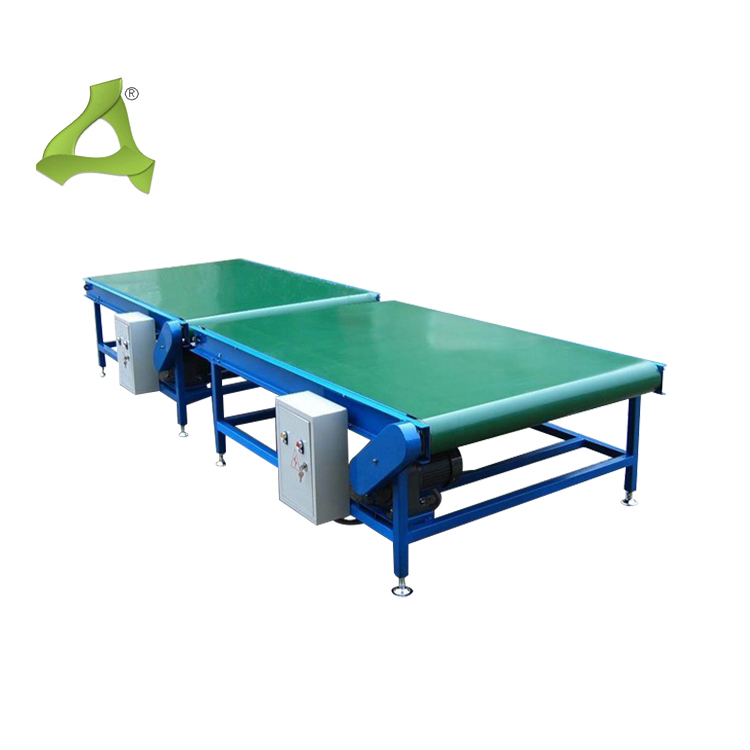 Custom Parallel Conveyor Belt Green Pvc Flat Belt Conveyor Automatic Transfer Belt Conveyor System for Assembly Line Production