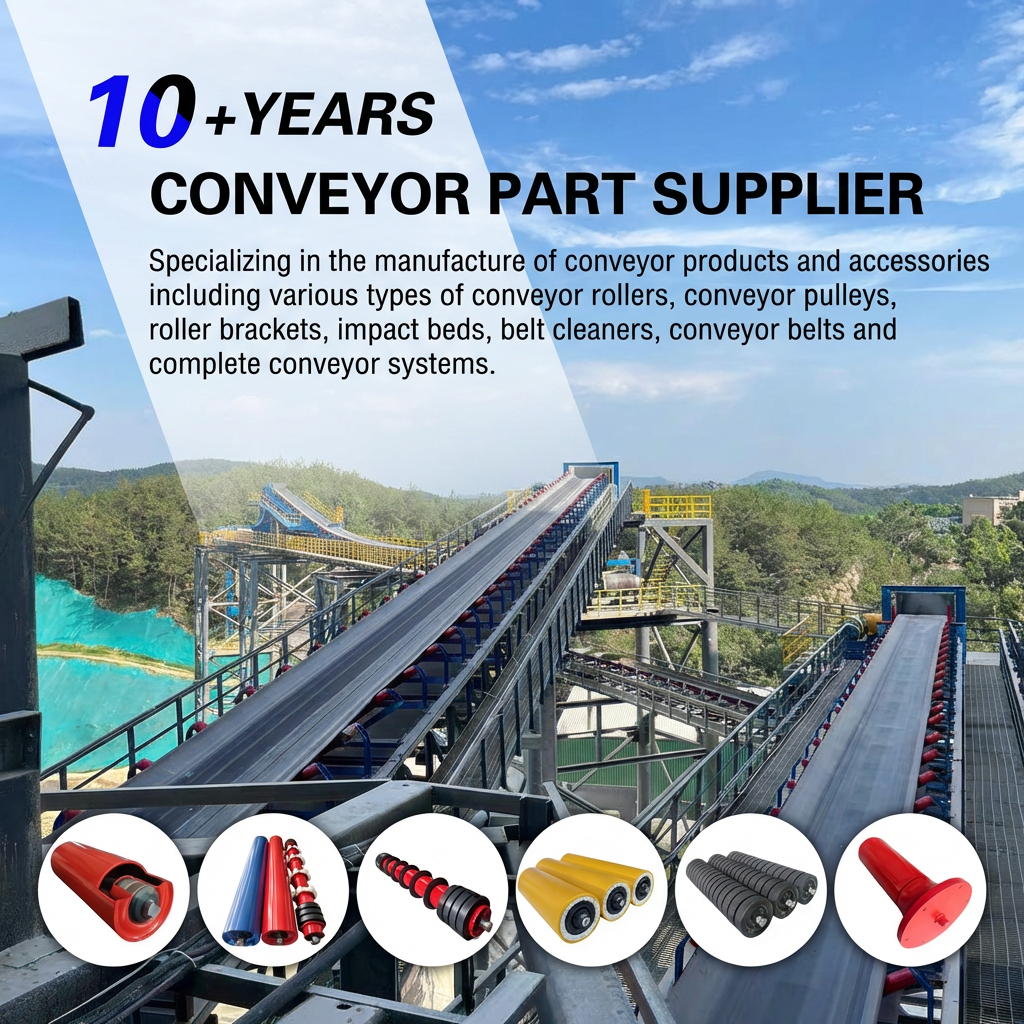 Competitive Price Factory Direct Durable Steel Double Sealed Bearing Oil/Fire/Heat Resistant Roller Belt Conveyor