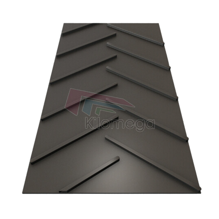 Fine Chevron Rubber Conveyor Belt for Inclined Bulk Material Conveying in Mining Quarry and Cement Industry
