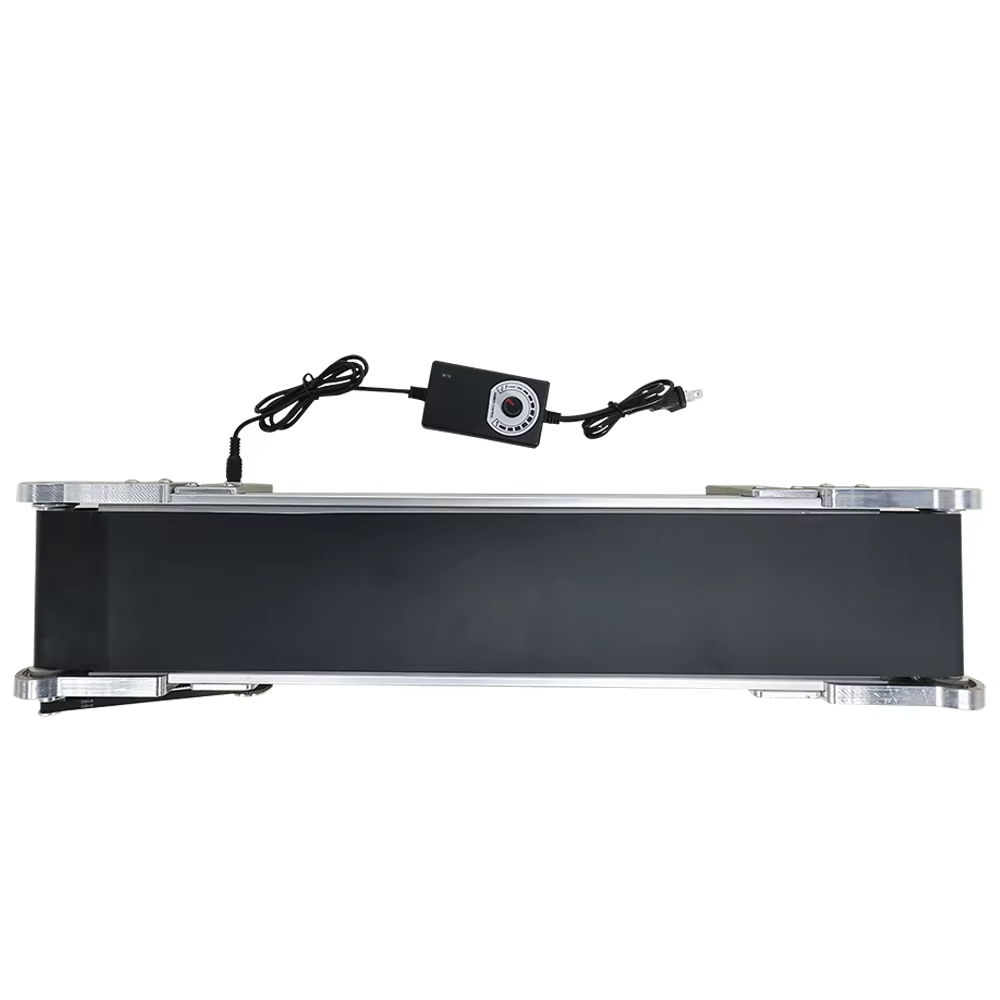 Small Low Cost Portable PVC Conveyor Belt for Semi Auto Packing Machines Online Inkjet Printer PVC Assembly Line Conveyor Belt