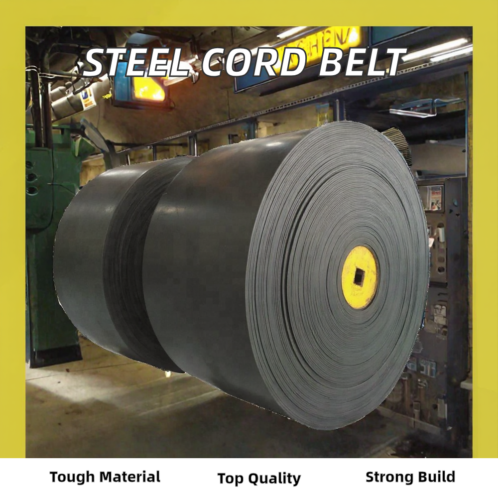Mining-Specific Steel Cord Rubber Conveyor Belt with Fire Retardant Cover