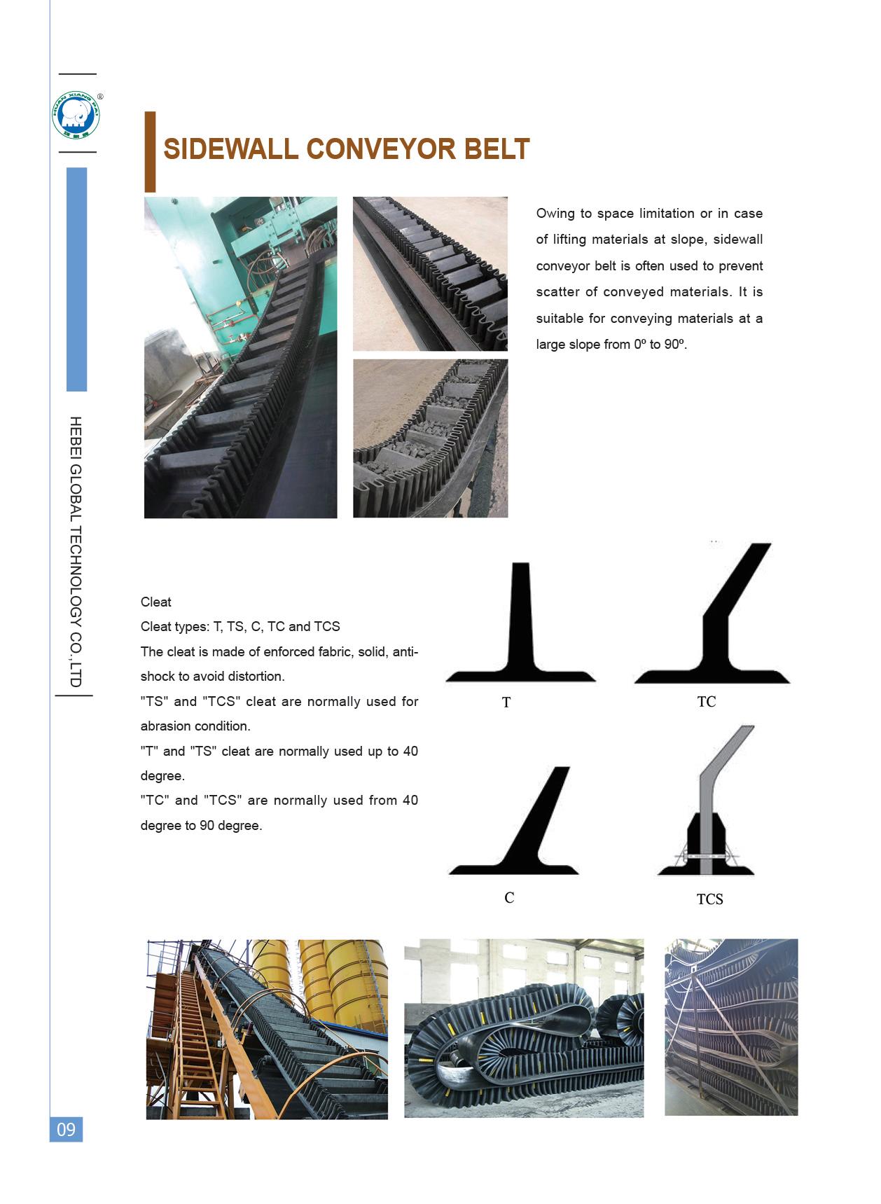 Sidewall Conveyor Belt details