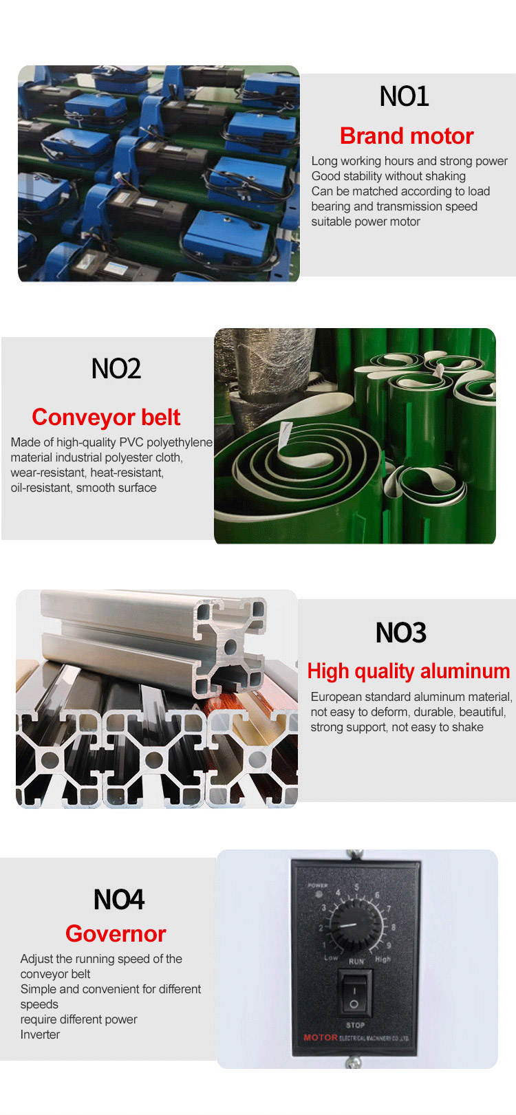 Conveyor detail view 1