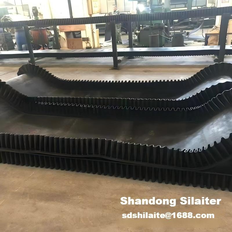 Wear-Resistant Canvas Conveyor Belt With Skirts For Feeder Conveyor Belts