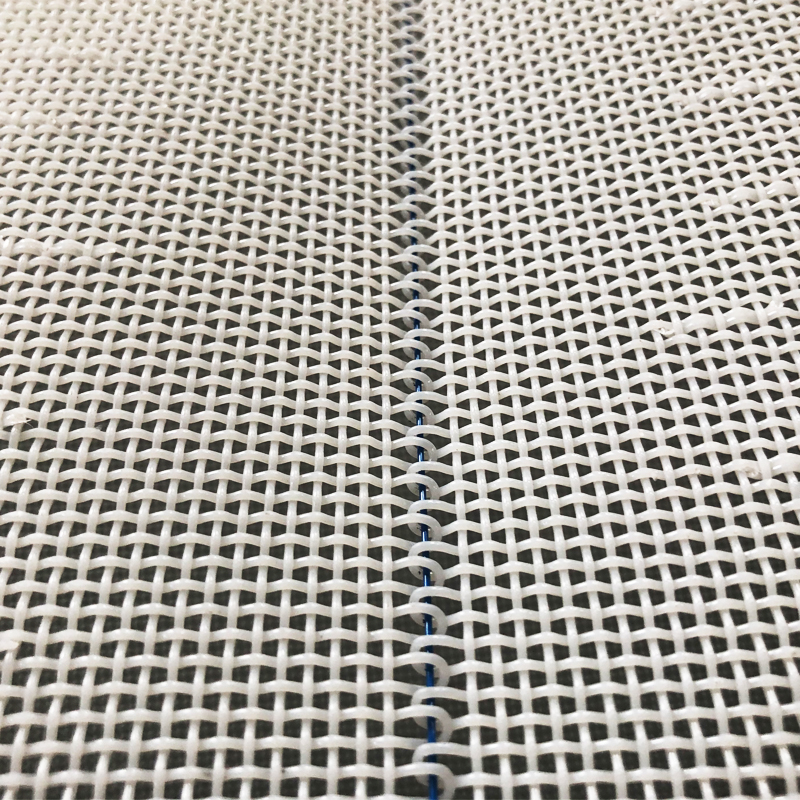 2x2mm Polyester Mesh Filter Cloth Conveyor Belt for Food Drying High Temperature Resistant Wire Mesh