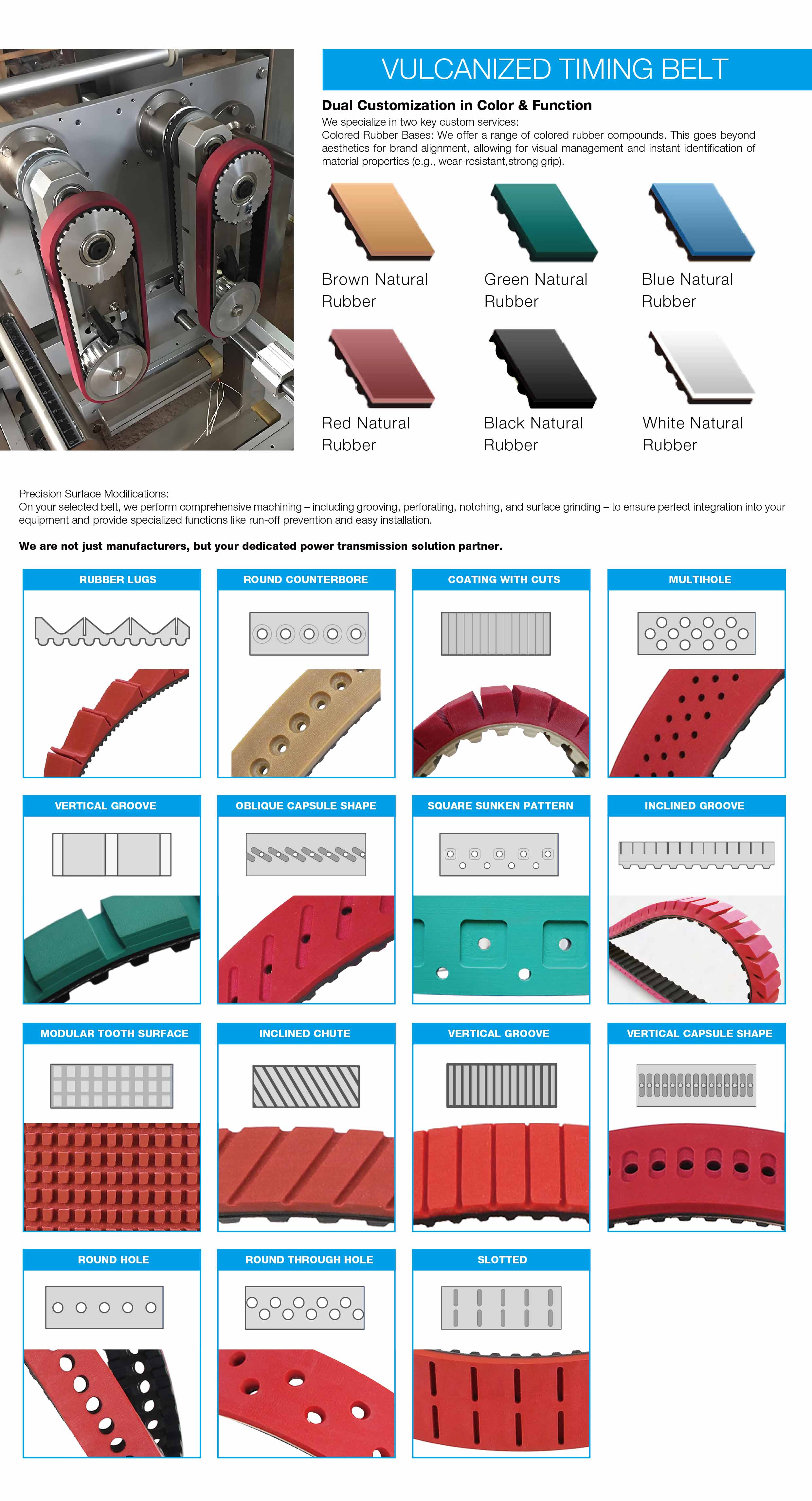 Colored Rubber Bases Options