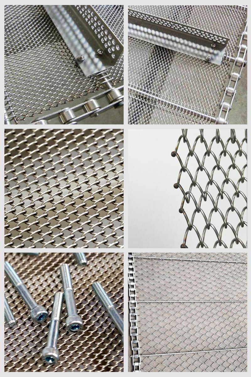Food Grade Stainless Steel Wire Mesh Conveyor Belt Detail