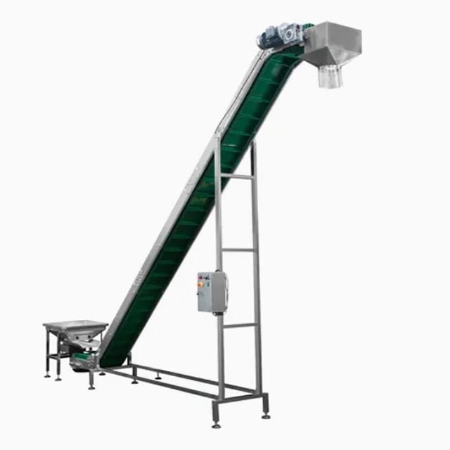 Automatic Sea Food Inclined PU Belt for Vegetable Transport Conveyor Climbing Incline Lifting Elevator Belt Conveyor Industry