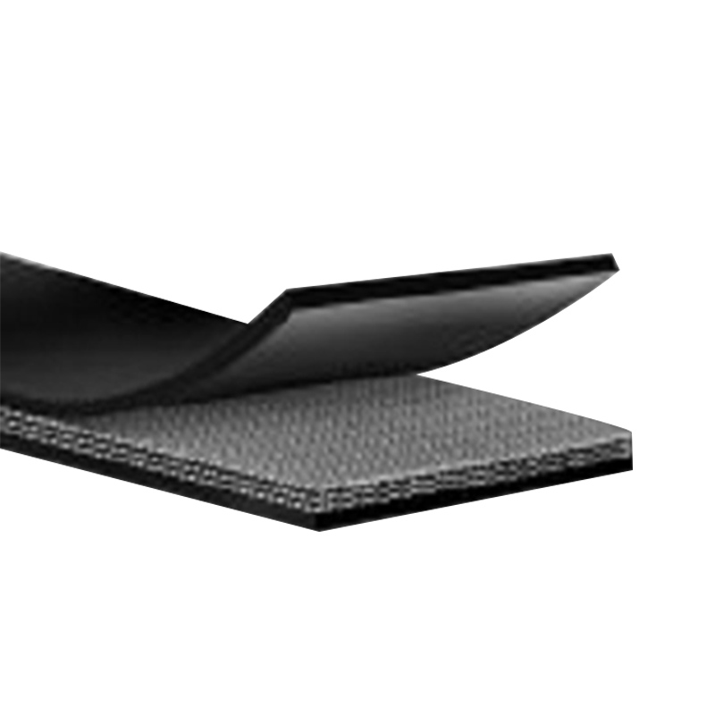 Conveyor Belt With Transverse Steel Base Rubber Corrugated Edge Tear Proof Structure Custom Power Black