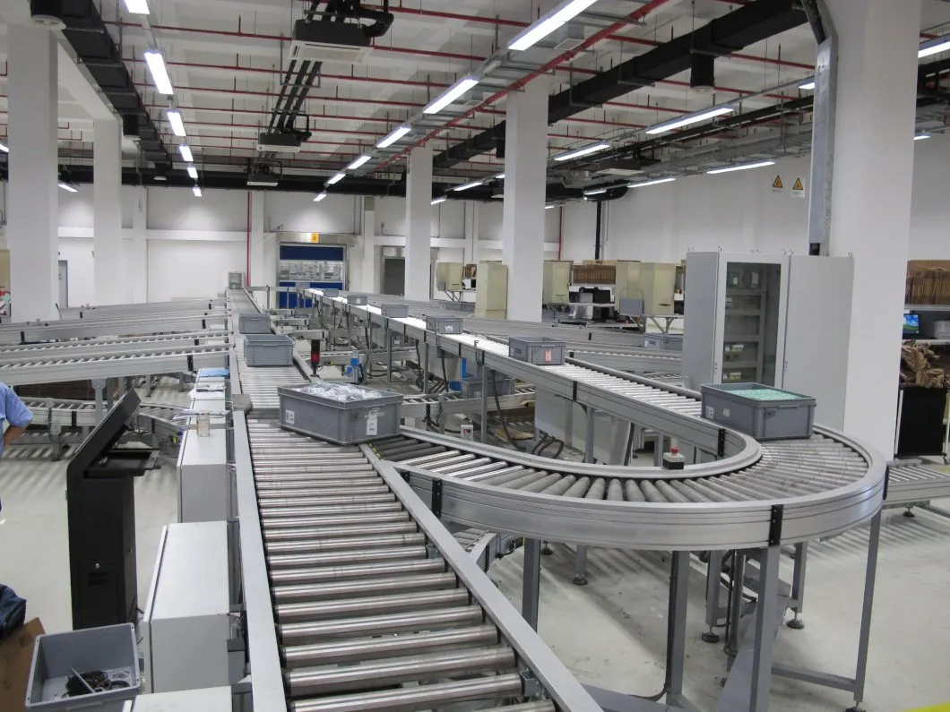 Heavy Duty Stainless Steel and Aluminium Luggage Conveyor New Zero Pressure Accumulation Airport Baggage Handling System